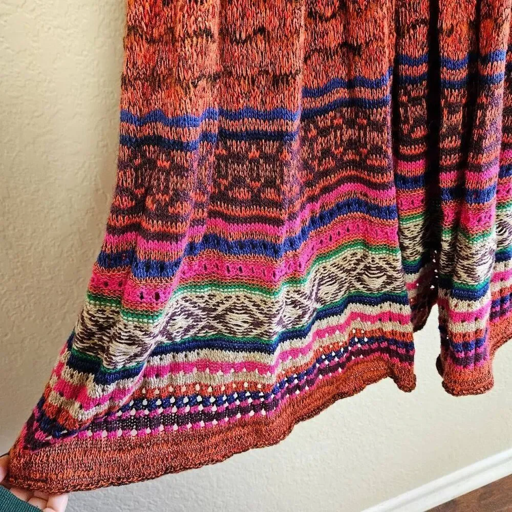 Free People Rare Hearts Crochet Tunic Dress